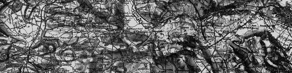 Old map of Gwern-y-Steeple in 1897