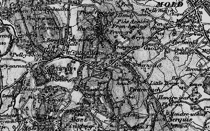 Old map of Gwernymynydd in 1897