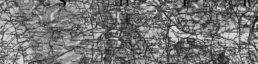 Old map of Gwernymynydd in 1897