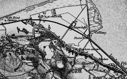 Old map of Gwespyr in 1896