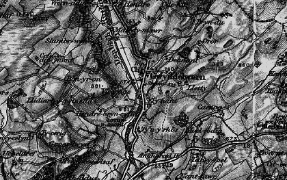 Old map of Gwyddelwern in 1897