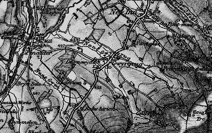 Old map of Gwyddgrug in 1898