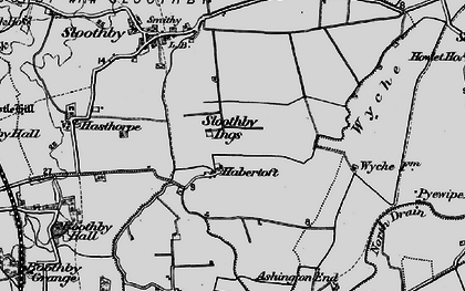 Old map of Habertoft in 1898
