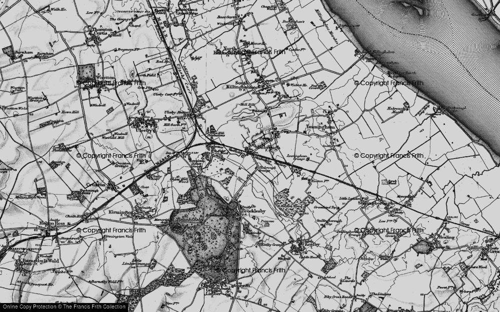 Old Map of Habrough, 1895 in 1895