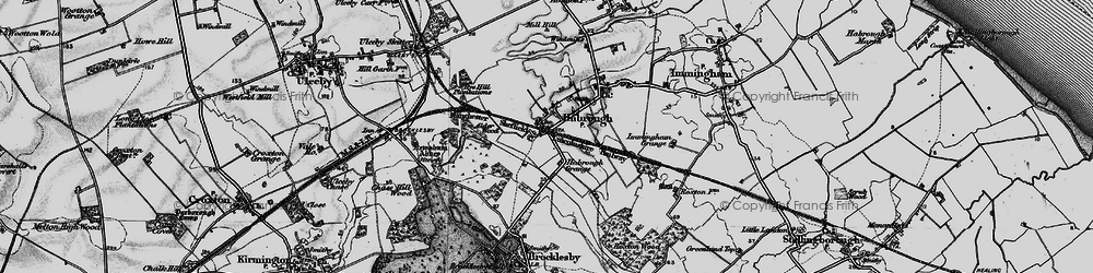 Old map of Habrough in 1895
