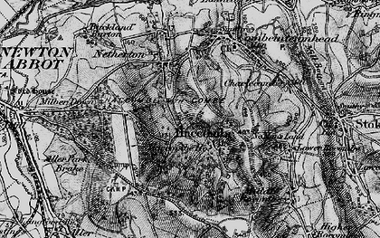 Old map of Haccombe in 1898
