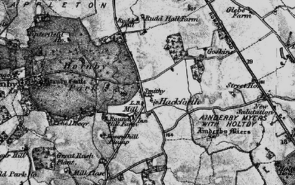 Old map of Hackforth in 1897