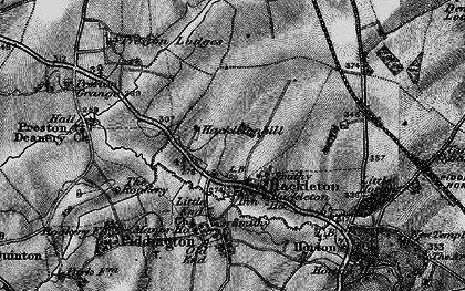 Old map of Hackleton in 1898