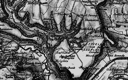 Old map of Wrench Green in 1897