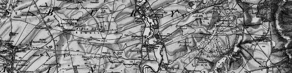 Old map of Hackthorn in 1898