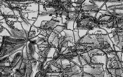 Old map of Haddacott in 1895