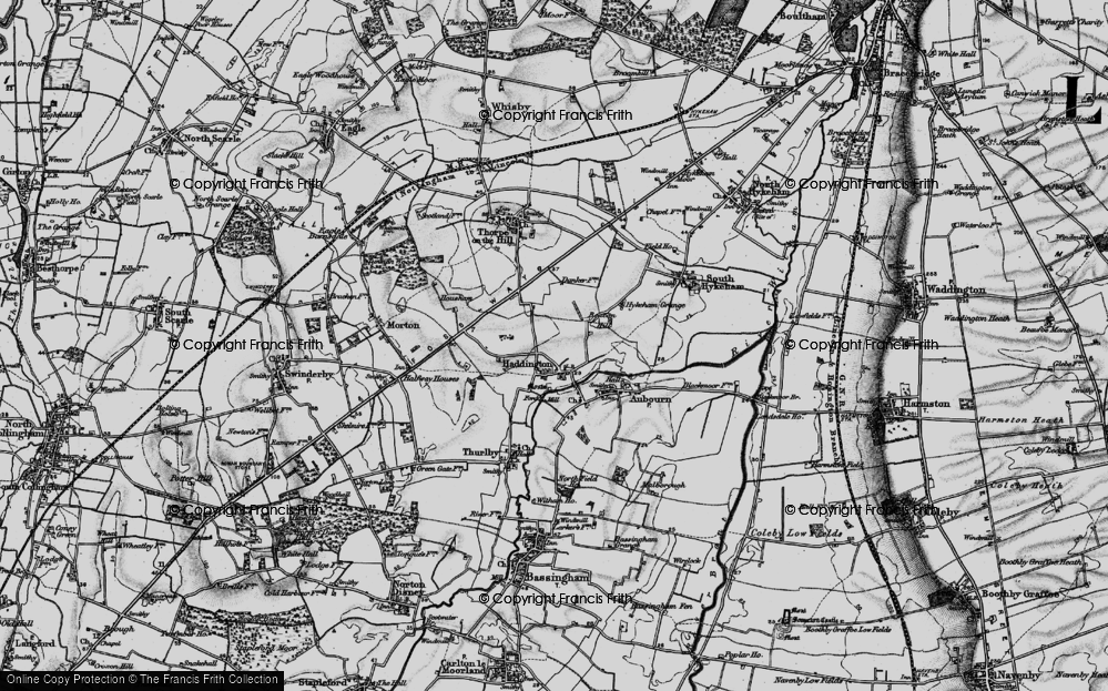 Old Map of Haddington, 1899 in 1899