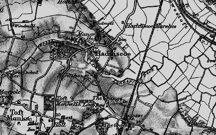Old map of Haddiscoe in 1898