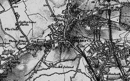 Old map of Hadley in 1896