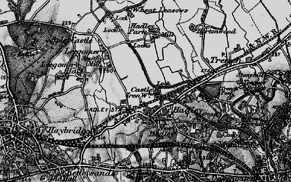 Old map of Hadley in 1899