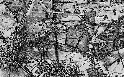 Old map of Hadley Wood in 1896