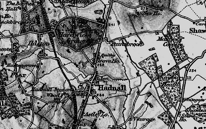 Old map of Hadnall in 1899