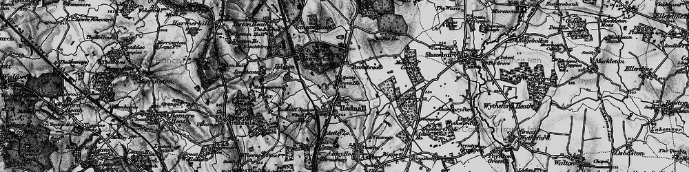 Old map of Hadnall in 1899