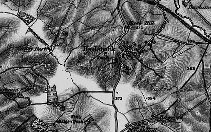 Old map of Hadstock in 1895