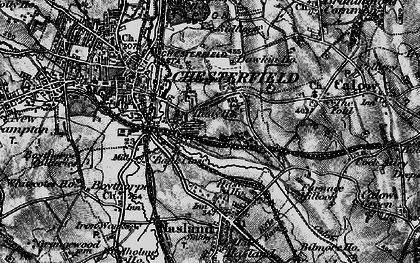 Old map of Hady in 1896