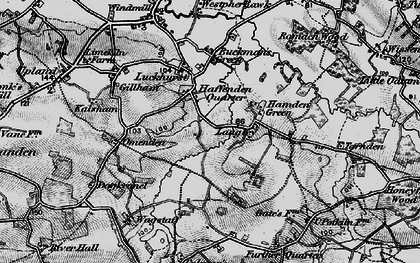 Old map of Haffenden Quarter in 1895