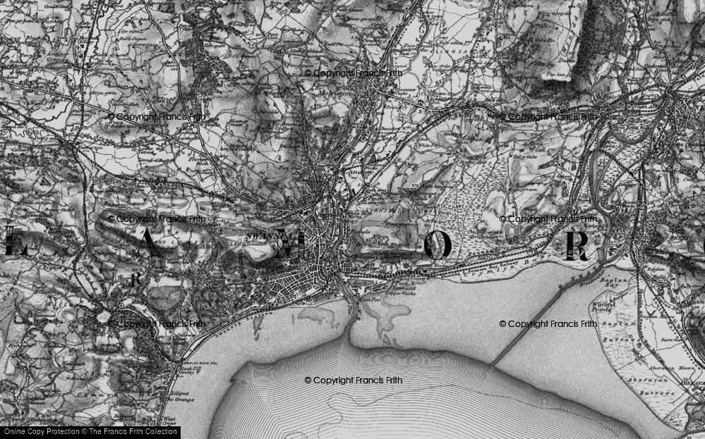 Old Map of Hafod, 1897 in 1897