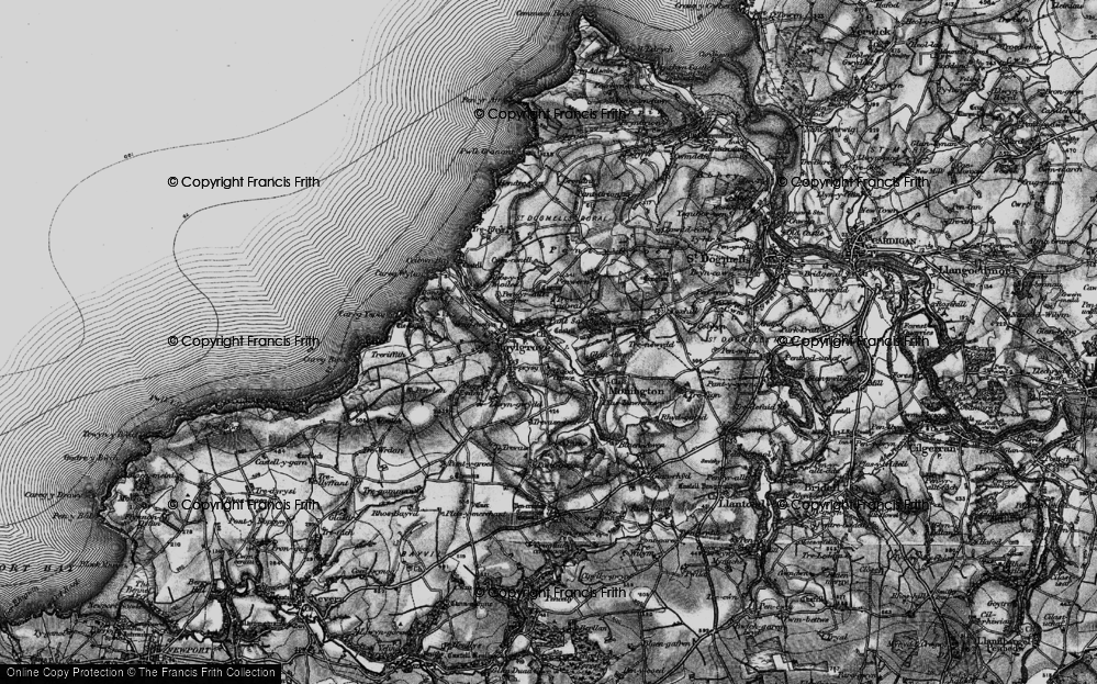 Old Map of Hafod Grove, 1898 in 1898