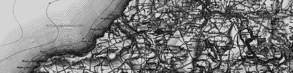 Old map of Hafod Grove in 1898
