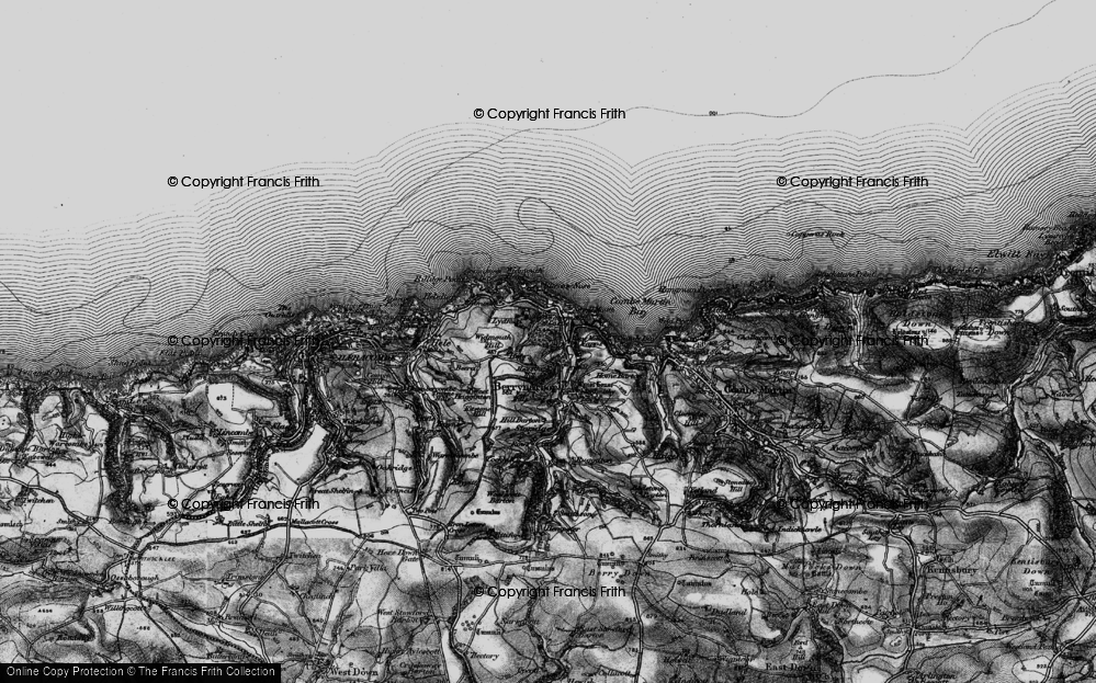 Old Map of Hagginton Hill, 1898 in 1898