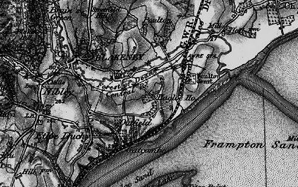 Old map of Hagloe in 1896