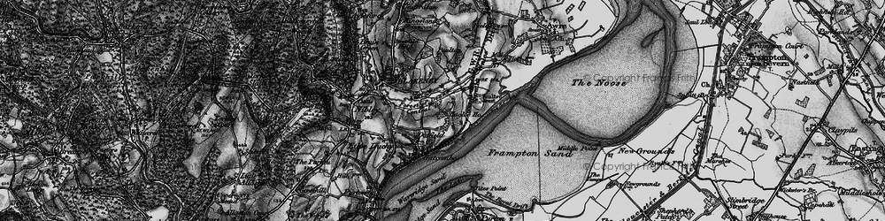 Old map of Hagloe in 1896