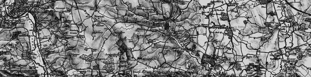 Old map of Hagmore Green in 1896