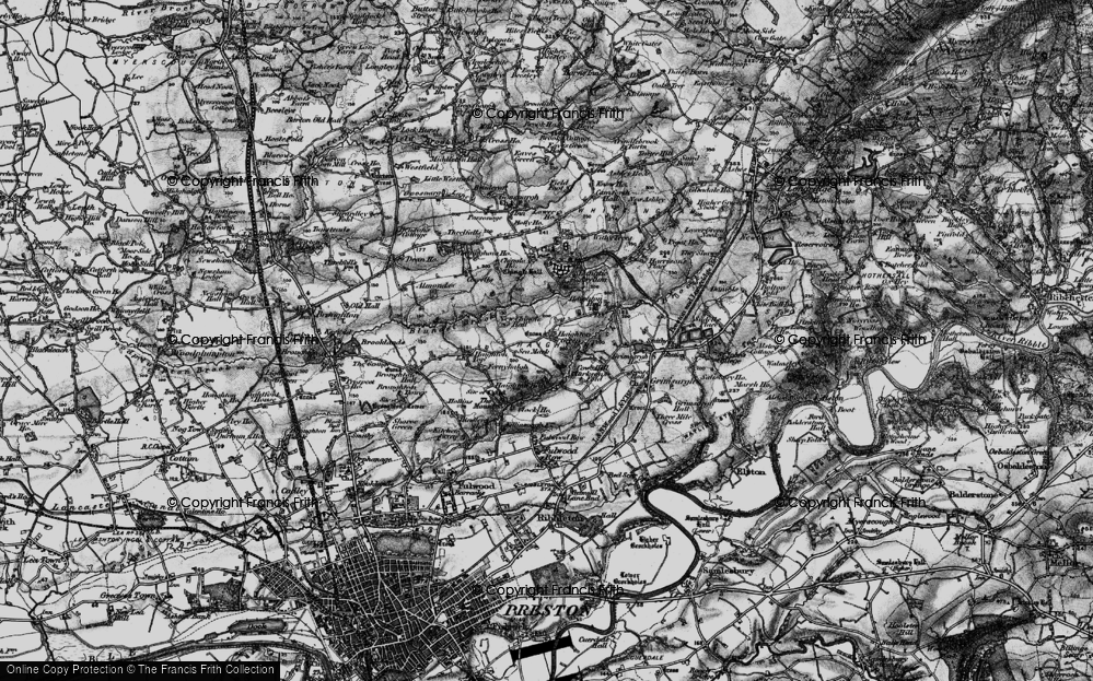 Old Map of Haighton Green, 1896 in 1896