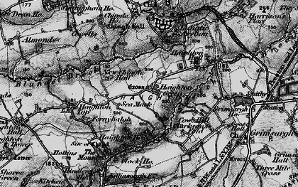 Old map of Haighton Green in 1896