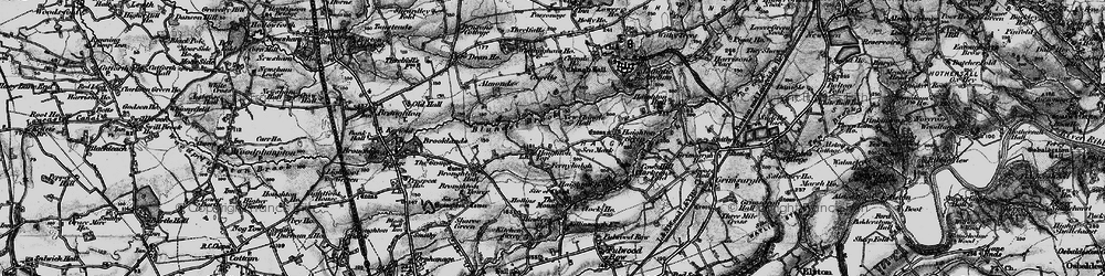 Old map of Haighton Top in 1896