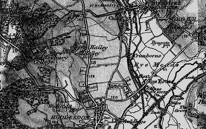 Old map of Hailey in 1896