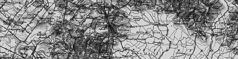 Old map of Hailsham in 1895
