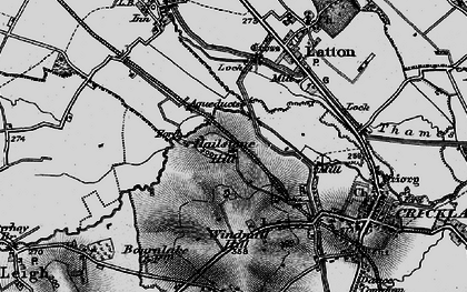 Old map of Hailstone Hill in 1896