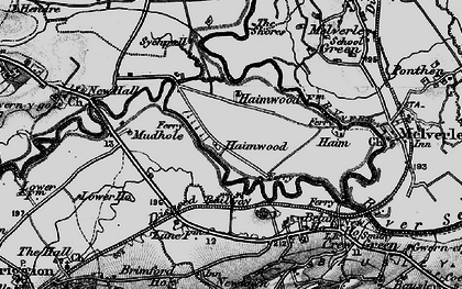 Old map of Haimwood in 1899