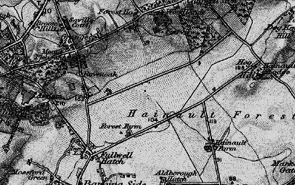 Old map of Hainault in 1896