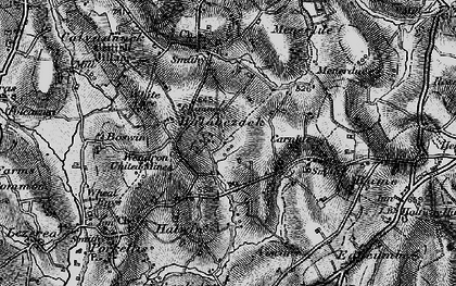 Old map of Halabezack in 1895