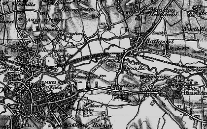 Old map of Halcon in 1898