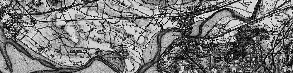 Old map of Burnt Mill in 1896