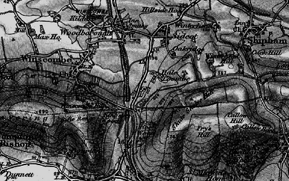 Old map of Hale Coombe in 1898