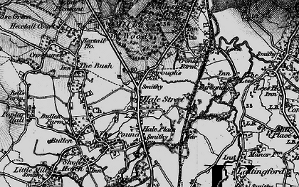 Old map of Hale Street in 1895