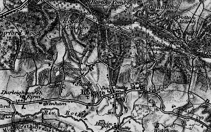 Old map of Halecommon in 1895