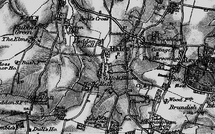 Old map of Hales Green in 1898