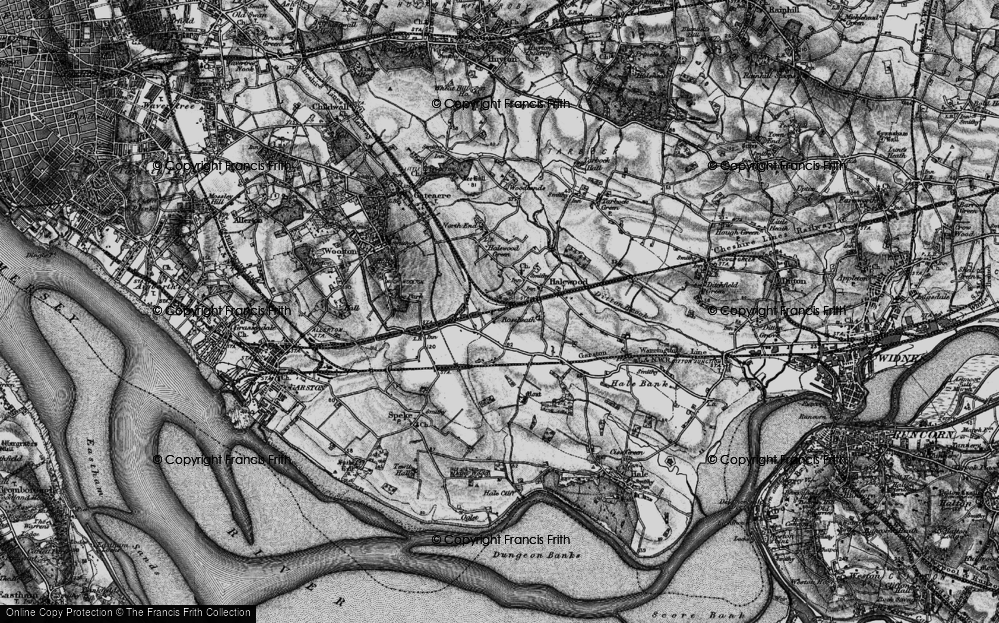 Old Map of Halewood, 1896 in 1896