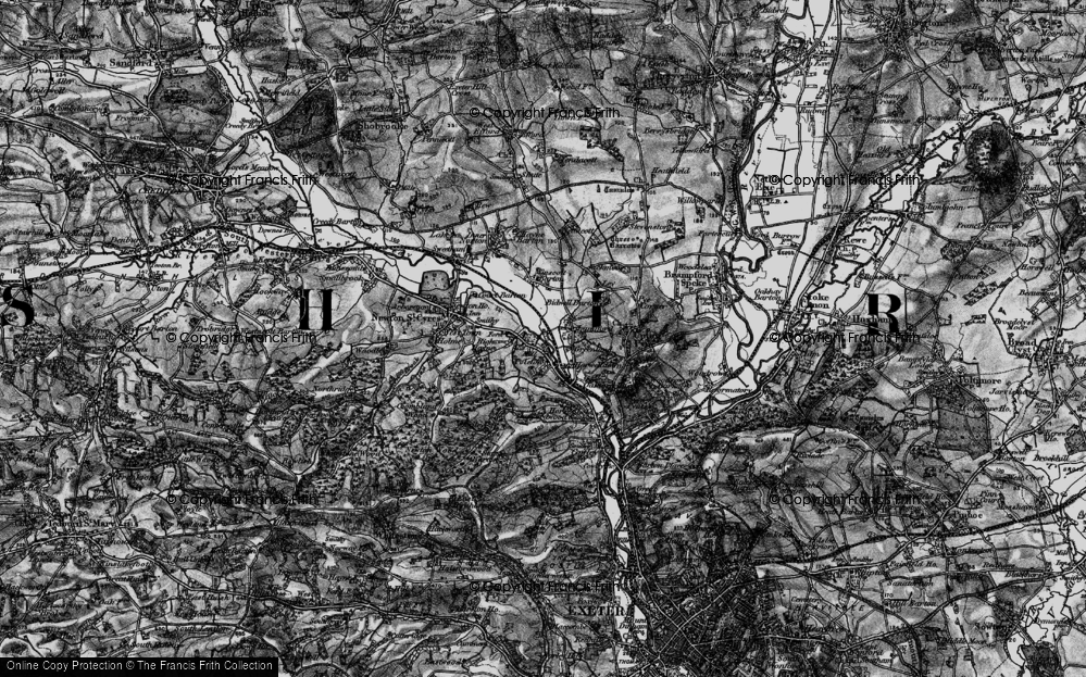 Old Map of Half Moon Village, 1898 in 1898