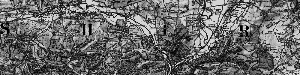 Old map of Half Moon Village in 1898